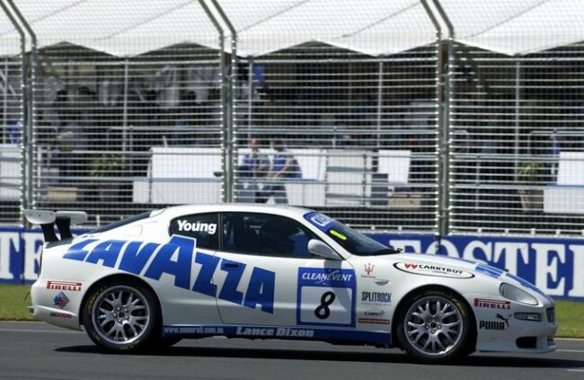 V8 Brutes star Gary Young brought the second Trident Racing Maserati Coupe GT home sixth in class at the Nations Cup race at Adelaide