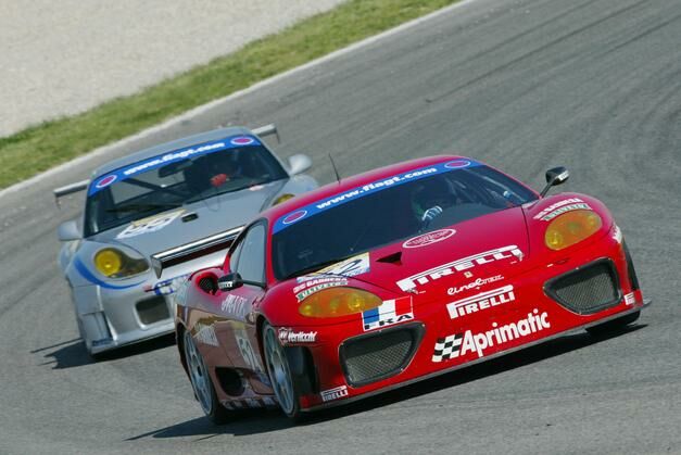 the no52 JMB Racing Ferrari 360