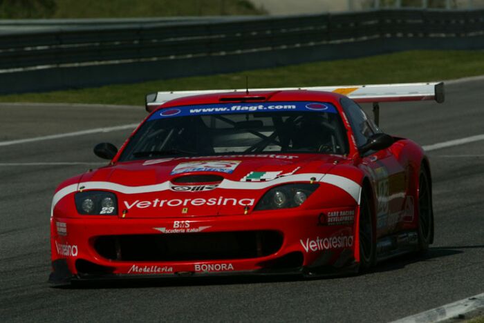 Bobbi & Biagi on their way to victory in the opening round of the FIA GT Championship in Barcelona earlier this month