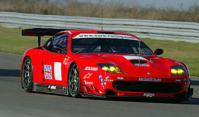 Veloqx Prodrive Ferrari 550 GTS testing earlier this year