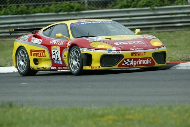 Bertolini & De Simone set fastest N-GT time in their JMB Racing Ferrari 360 Modena at Pergusa for round 3