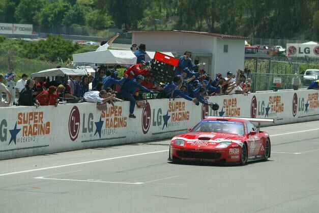 Luca Cappellari and Fabrizio Gollin take the chequered flag at Pergusa prior to being excluded for airbox irregularities