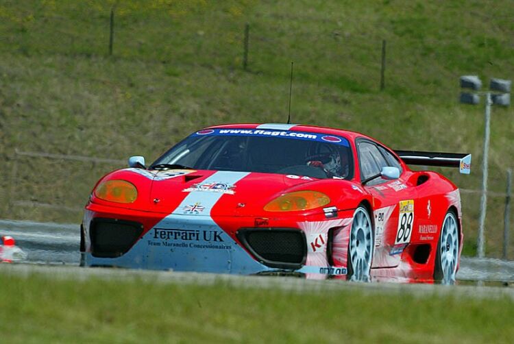 Team Maranello Concessionaires Ferrari 360 at Brno during qualifying