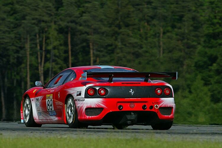 Team Maranello Concessionaires Ferrari 360 at Brno during qualifying