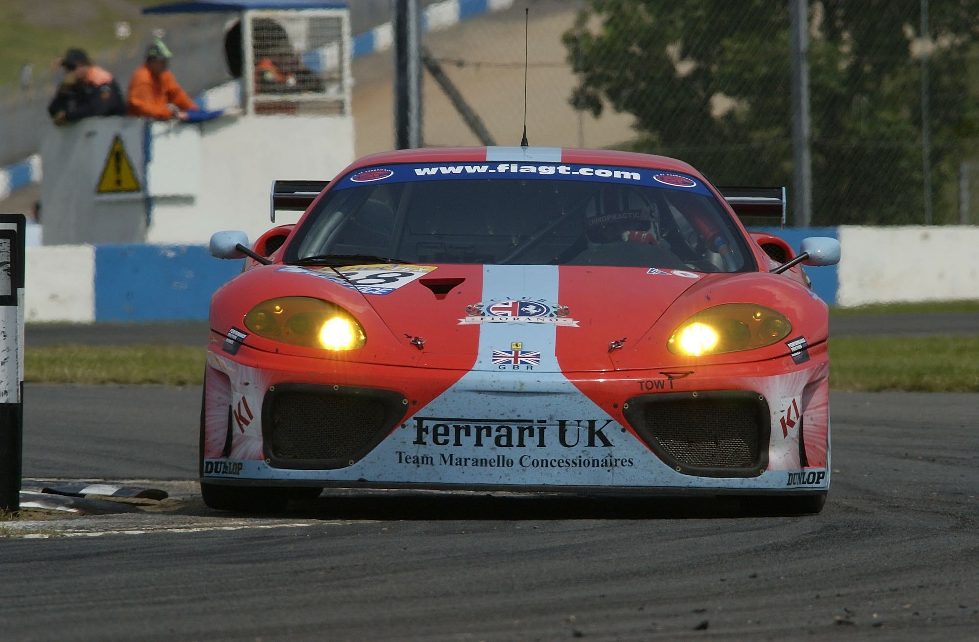 Team Maranello Concessionaires no88 car survived a difficult race to come home fifth in N-GT at Donington Park yesterday