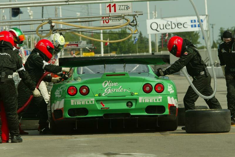 The team Olive Garden Ferrari last time out at Trois-Rivieres where the team were delighted to make the GTS podium