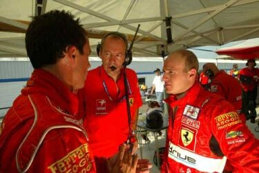 The Prodrive Ferrari team last weekend at the Grand Prix of Mosport