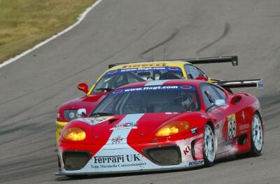 The 88 Team Maranello Concessionaires Ferrari 360 Modena on its way to third in N-GT at Anderstorp