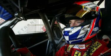 Fabrizio Gollin at the wheel of the BMS Scuderia Italia Ferrari 550 Maranello at Oschersleben