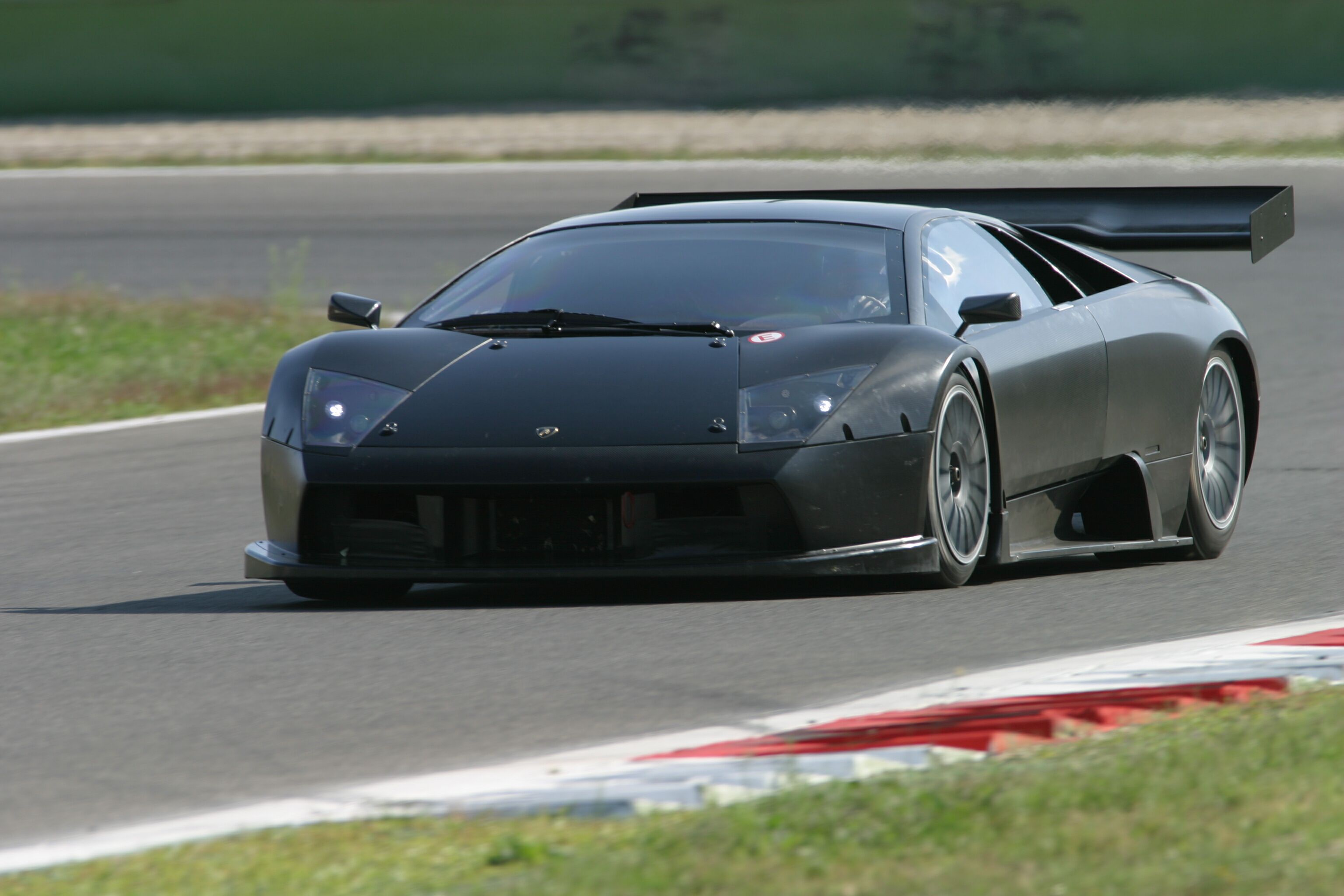 Dindo Capello testing the Lamborghini Murcielago R-GT at Vallelunga last week