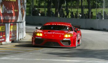 The Risi Competizione Ferrari 360 Modena at Miami. Photo: David Haueter.