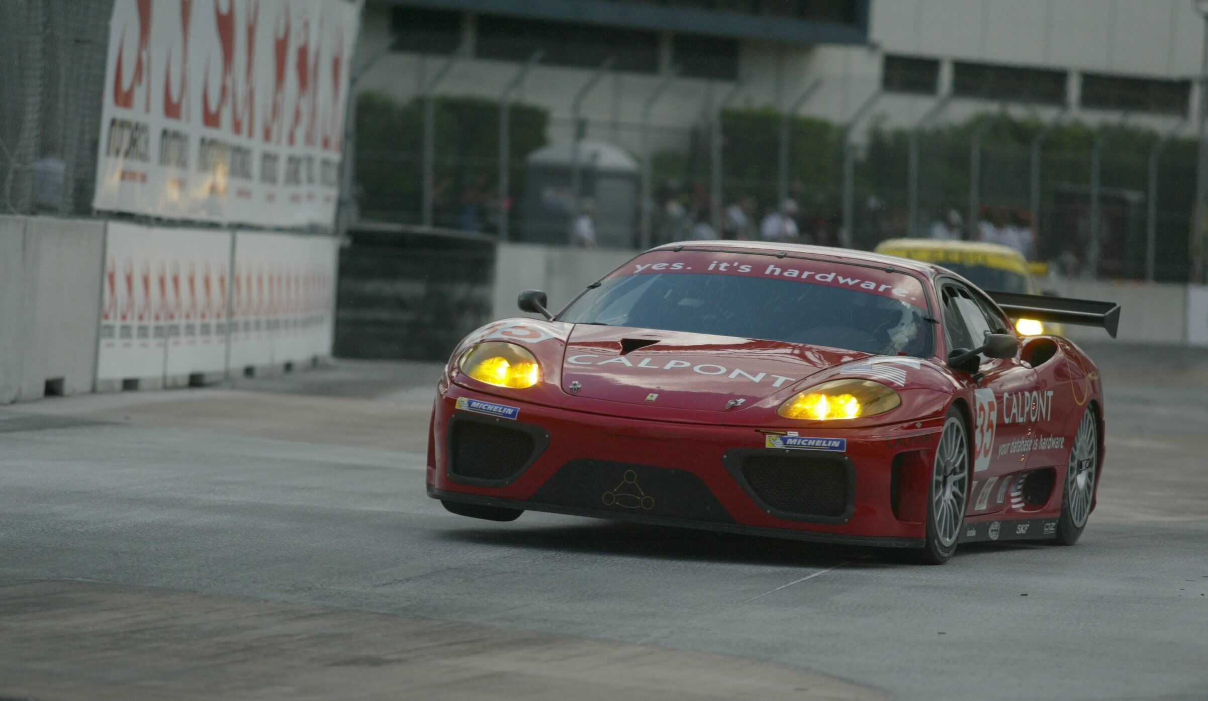 The Calpoint Risi Competizione Ferrari 360 Modena at Miami last time out. Photo: David Haueter.