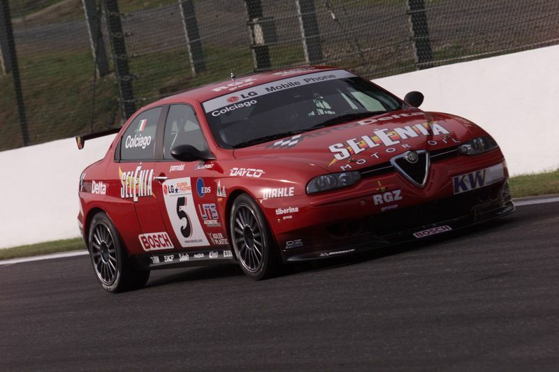 Roberto Colciago only managed four laps in qualifying, a gearbox oil leak curtailing his session in the Autodelta Alfa Romeo 156GTA