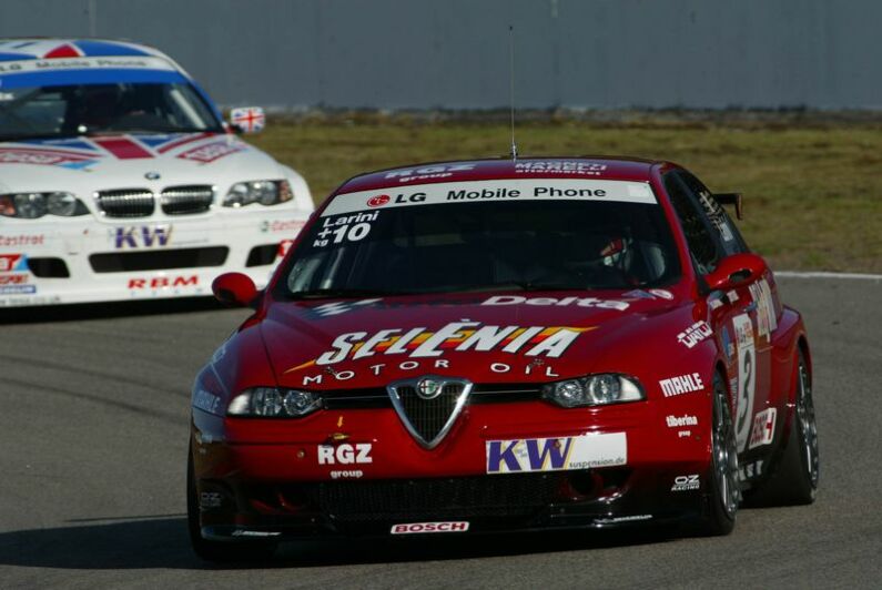 Nicola Larini dominated qualifying and claimed his second consecutive ETCC pole position at Anderstorp today