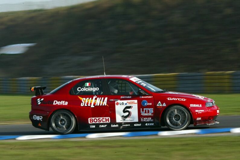 Roberto Colciago in the Autodelta Alfa Romeo 156GTA during qualifying at Oschersleben