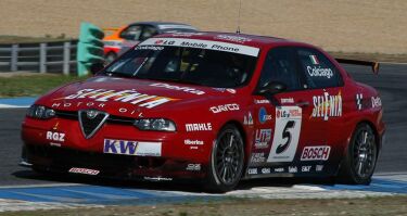 Roberto Colciago on his way to claiming the outside position on the front row for tomorrow's opening FIA ETCC race in Estoril