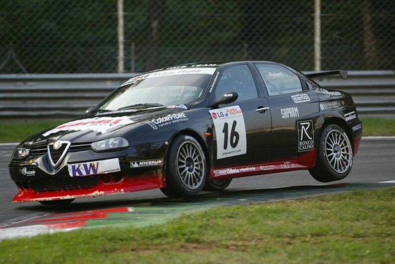 Paolo Ruberti in the Clever Cats Alfa Romeo 156GTA had a strong qualifying session at Monza