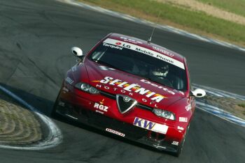 Gabriele Tarquini will set up the Alfa Romeo 156GTA's at Adria on Wednesday