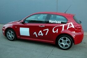 The first of the Alfa Romeo 147 GTA's which will be run by GTA Racing in next years Procar series