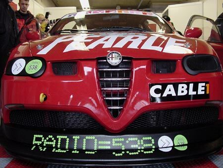 the 2003 Pearle Alfa 147 Challenge car, based around the new 147GTA