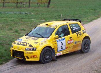 Giandomenico Basso lost out on the title after rolling his car on the Rally Adriatico