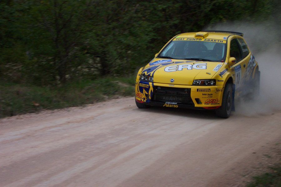 Fiat Punto Abarth Rally on the 2003 Rally Adriatico. Photo: Marco Tenuti