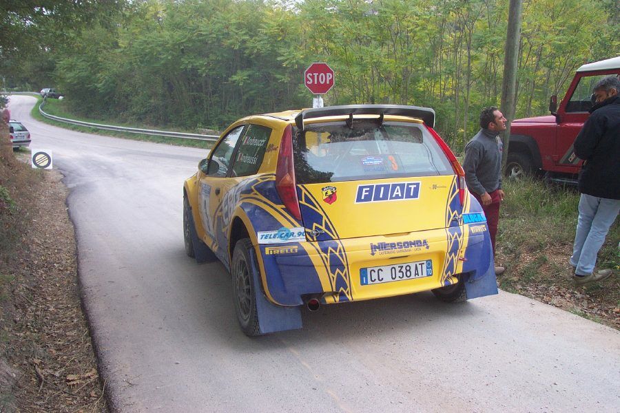 Fiat Punto Abarth Rally on the 2003 Rally Adriatico. Photo: Marco Tenuti