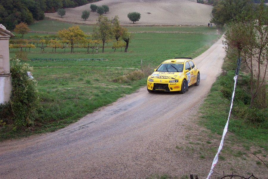 Fiat Punto Abarth Rally on the 2003 Rally Adriatico. Photo: Marco Tenuti