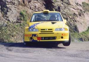 Nejat Avci and zden Yilmaz on their way to class victory with the Fiat Palio Super 1600 on the Interspeed Rally