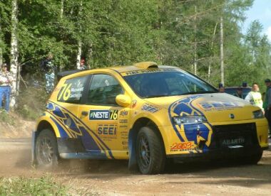 Junior World Rally Championship action from the 2003 Neste Finland Rally