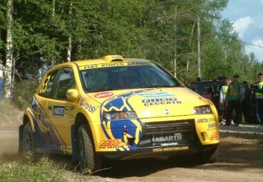 Junior World Rally Championship action from the 2003 Neste Finland Rally