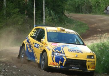 Junior World Rally Championship action from the 2003 Neste Finland Rally