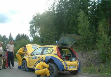 Junior World Rally Championship action from the 2003 Neste Finland Rally