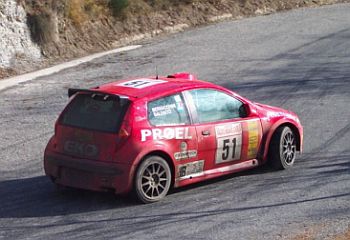 Micro Baldacci, seen here on last year's Monte Carlo Rally, switches back to Fiat after a year driving for the factory Suzuki team. Photo: PuntoPower.