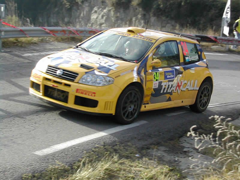 Fiat Punto Abarth RallyS1600 in action on the Catalunya Rally