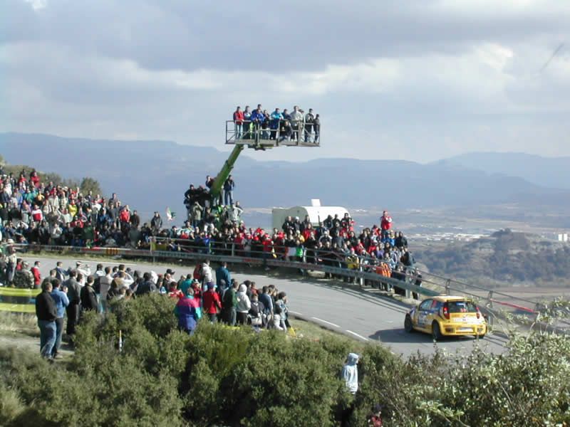 Fiat Punto Abarth RallyS1600 in action on the Catalunya Rally