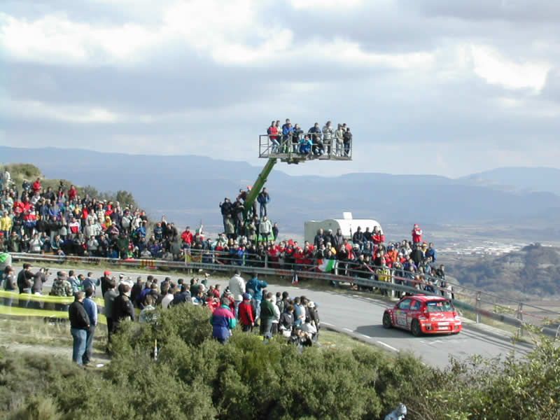 Fiat Punto Abarth RallyS1600 in action on the Catalunya Rally