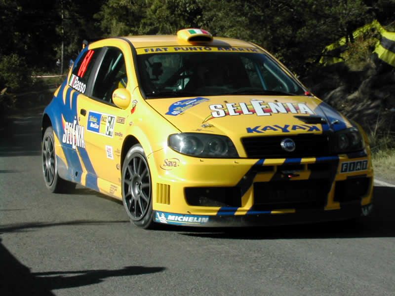 Fiat Punto Abarth RallyS1600 in action on the Catalunya Rally