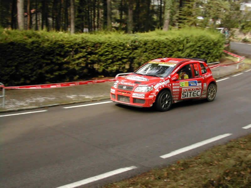 Fiat Punto Abarth RallyS1600 in action on the Catalunya Rally