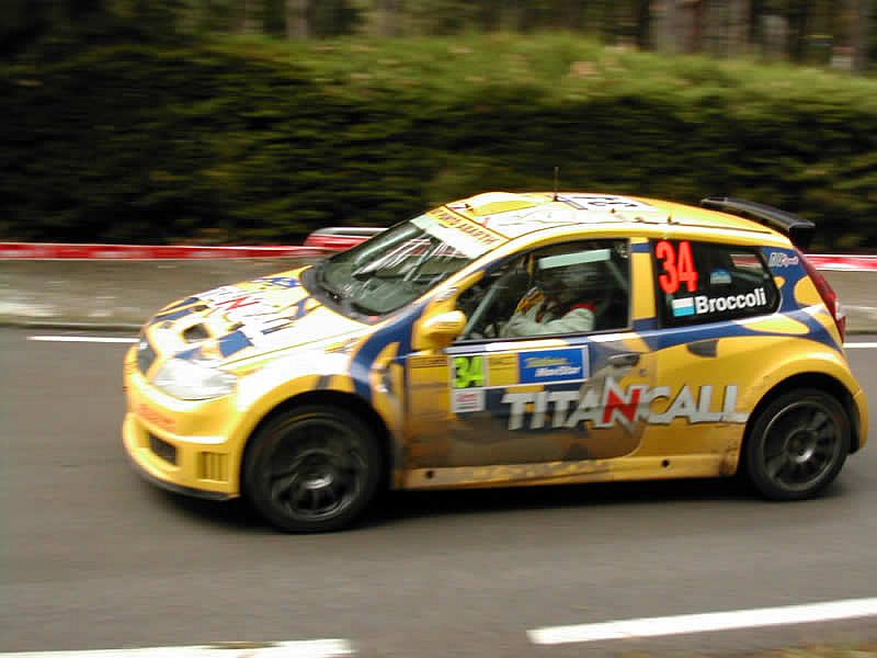 Fiat Punto Abarth RallyS1600 in action on the Catalunya Rally