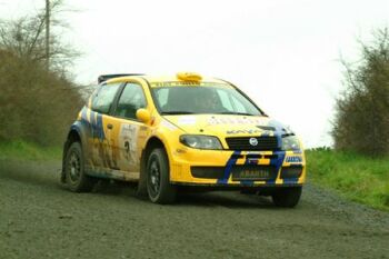 Fiat Punto Abarth Rally on the Rally Tutta Terra Toscana