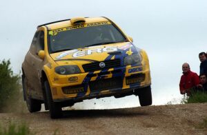 Action from the Rally del Salento