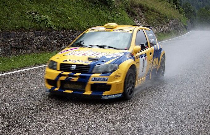 Action from the 24th running of the Rally San Martino di Castrozza e Primiero, the seventh round of the Italian series