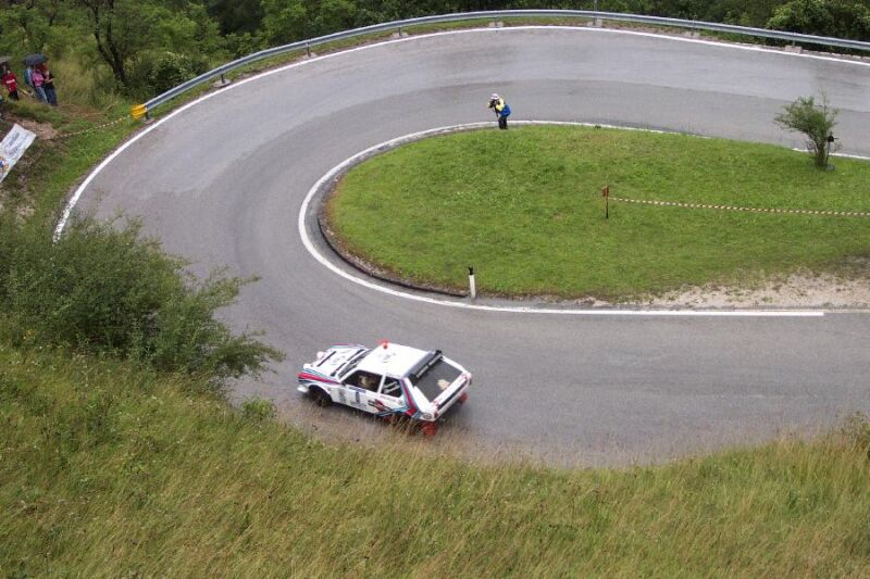 Action from the 24th running of the Rally San Martino di Castrozza e Primiero, the seventh round of the Italian series