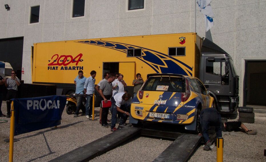 Action from the 2004 Rally dell'Adriatico