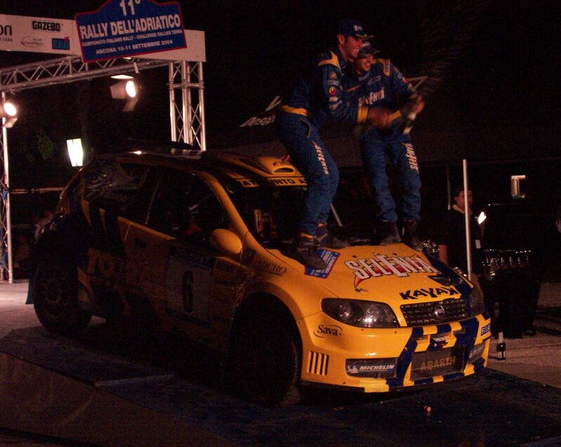 Action from the 2004 Rally dell'Adriatico