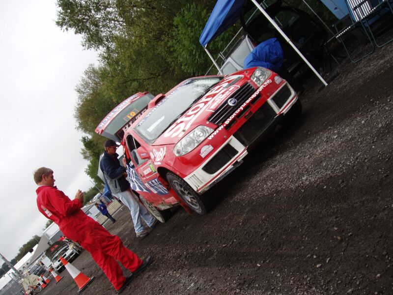 Fiat Punto Abarth action from the 2004 FIA World Rally Championship Wales Rally GB