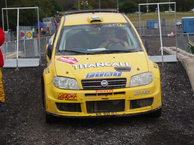 Fiat Punto Abarth action from the 2004 FIA World Rally Championship Wales Rally GB