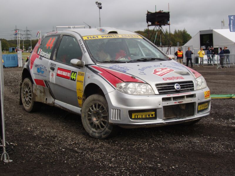 Fiat Punto Abarth action from the 2004 FIA World Rally Championship Wales Rally GB