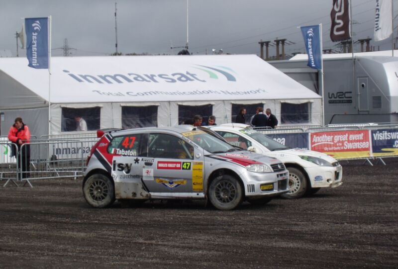 Fiat Punto Abarth action from the 2004 FIA World Rally Championship Wales Rally GB